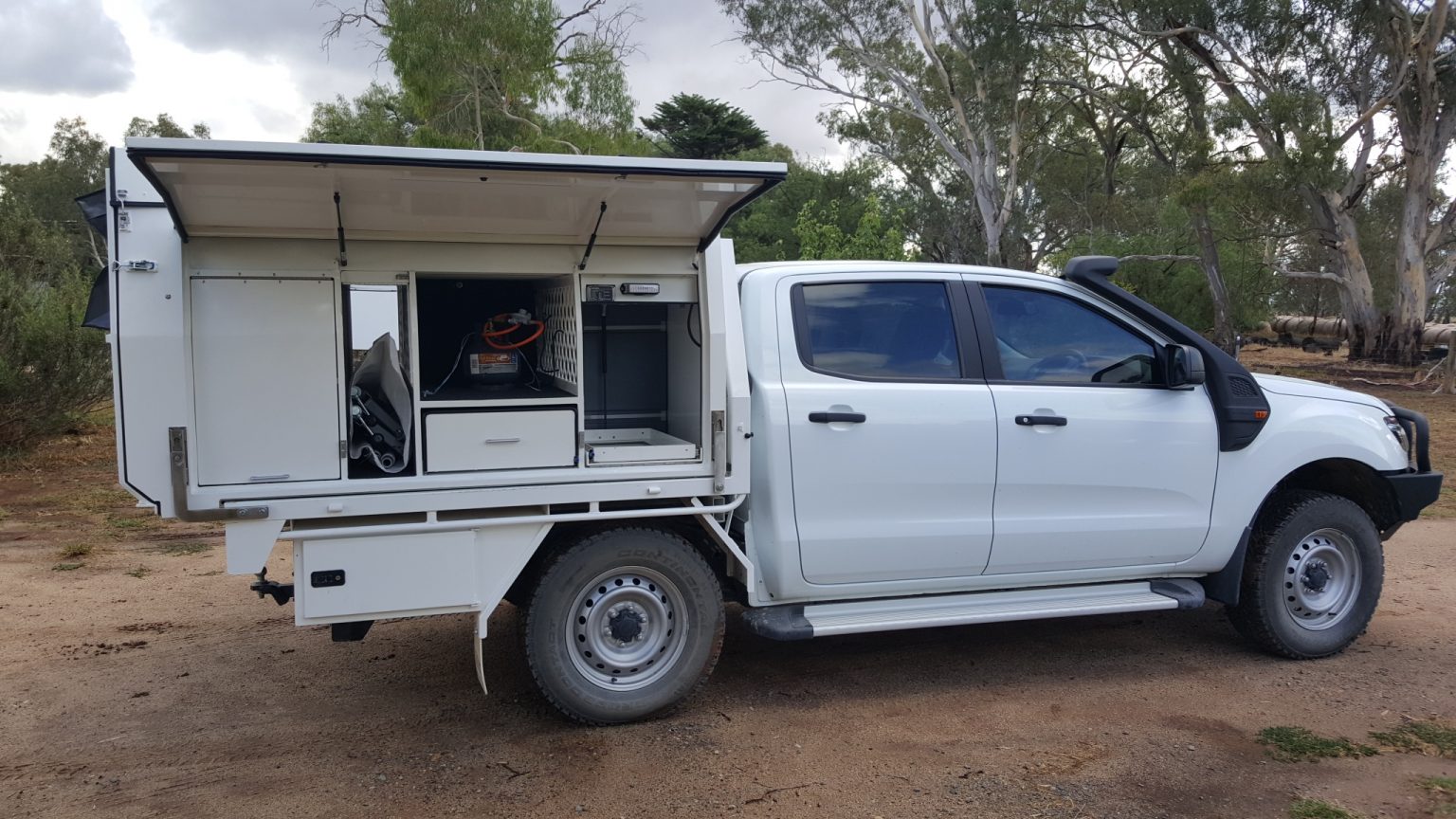 Dual cab Drivers Tailgate Campers Australian Made Slide on Camper